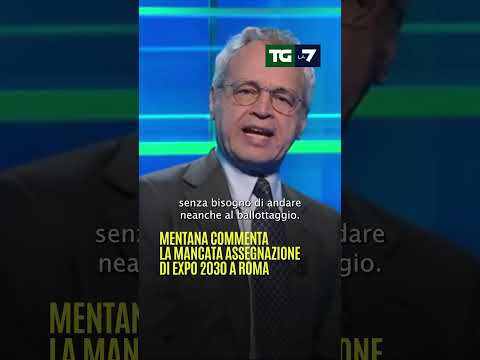 #Mentana commenta la mancata assegnazione di #Expo2030 a #Roma