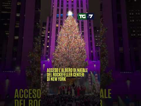 L’accensione dell’albero di #Natale del #RockefellerCenter di #NewYork