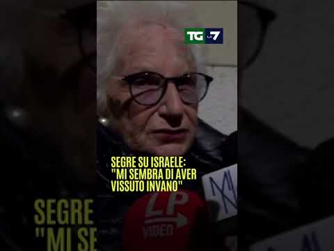 Liliana #Segre su #Israele-#Hamas: “Una tristezza infinita, mi sembra di aver vissuto invano”