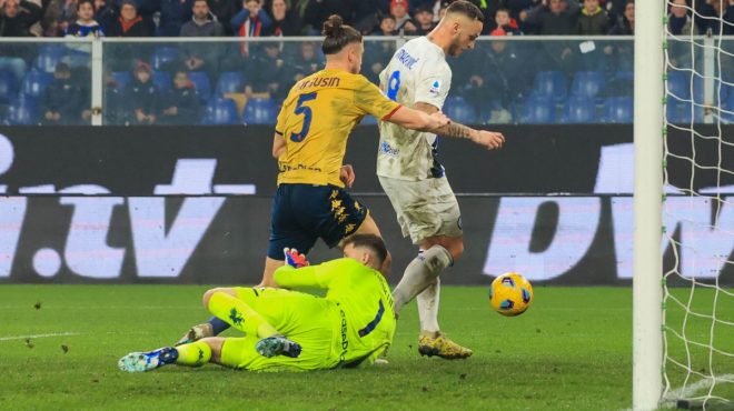 Genoa-Inter 1-1, Dragusin risponde ad Arnautovic