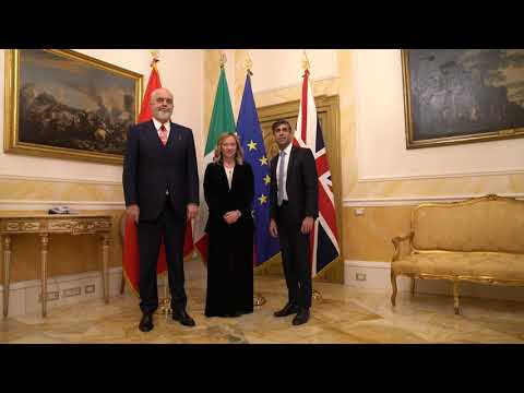 Incontro Meloni – Sunak – Rama a Palazzo Chigi