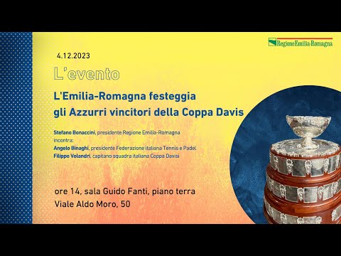 L’Emilia-Romagna festeggiagli Azzurri vincitori della Coppa Davis 4.12.2023