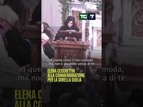 Elena #Cecchettin alla commemorazione per la sorella #Giulia