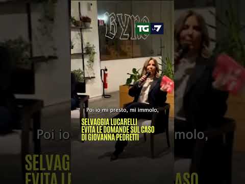 Selvaggia #Lucarelli evita le domande sul caso di Giovanna #Pedretti