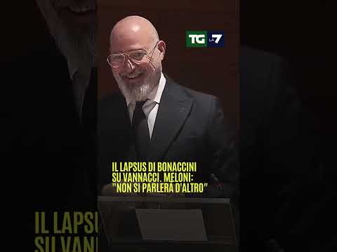 Il lapsus di #Bonaccini su #Vannacci. #Meloni: “Non si parlerà d’altro”