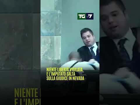 Niente libertà vigilata e l’#imputato salta sulla #giudice in #Nevada