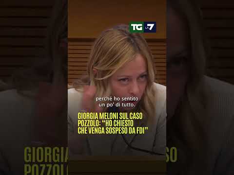 Giorgia #Meloni sul caso #Pozzolo: “Ho chiesto che venga sospeso da #FdI”