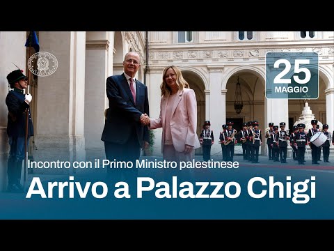 Il Presidente Meloni incontra il Primo Ministro palestinese Mohammed Mustafa