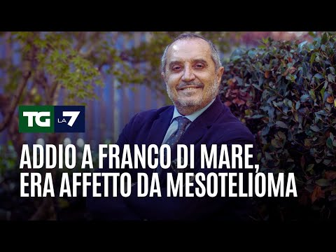 Addio a Franco Di Mare, era affetto da mesotelioma