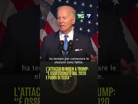 L’attacco di #Biden a #Trump: “È ossessionato dal 2020 e fuori di testa”