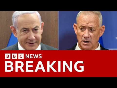 Israeli minister Benny Gantz resigns from Netanyahu’s war cabinet and calls for elections | BBC News