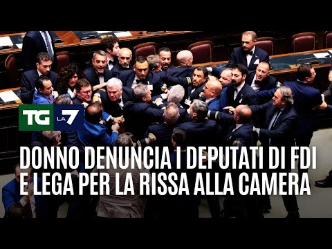 Donno denuncia i deputati di FDI e Lega per la rissa alla camera