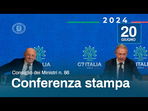 Conferenza stampa del Consiglio dei Ministri n. 86