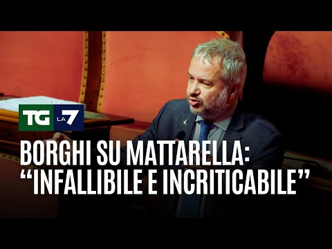 Borghi su Mattarella: “Infallibile e incriticabile”