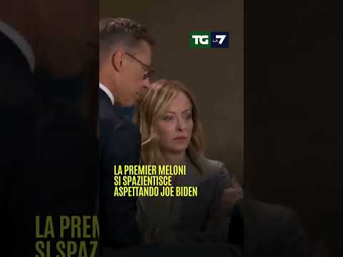 La premier Meloni si spazientisce aspettando Joe Biden