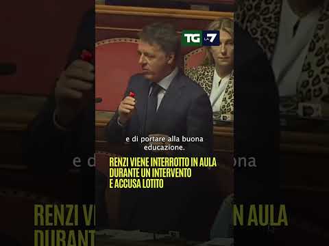 Renzi viene interrotto in aula durante un intervento e accusa Lotito