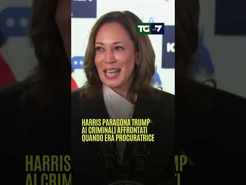 Harris paragona Trump ai criminali affrontati quando era procuratrice