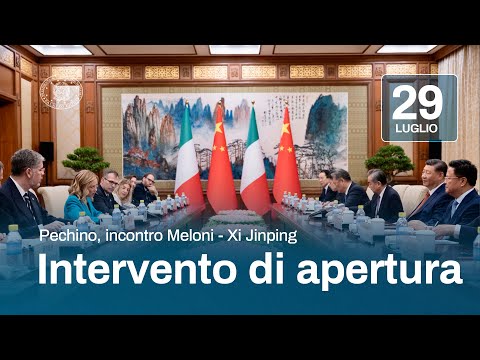 Pechino, incontro Meloni – Xi Jinping