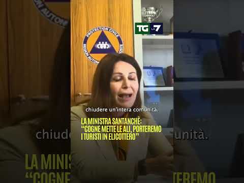 La ministra #Santanchè: “Cogne mette le ali, porteremo i turisti in elicottero”