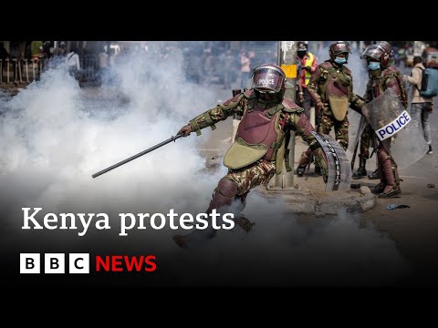 Kenya: Tear gas fired at anti-government protesters | BBC News