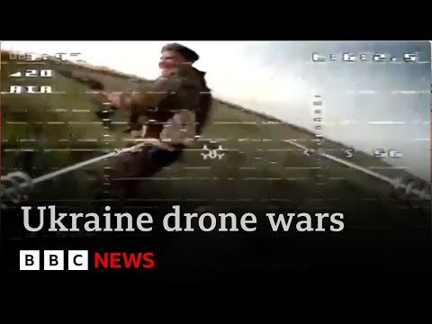 Ukraine frontline report:  the deadly new weapon of drone warfare | BBC News