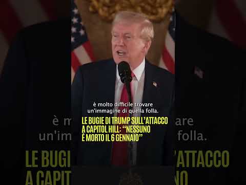 Le bugie di #Trump sull’attacco a Capitol Hill: “Nessuno è morto il gennaio”