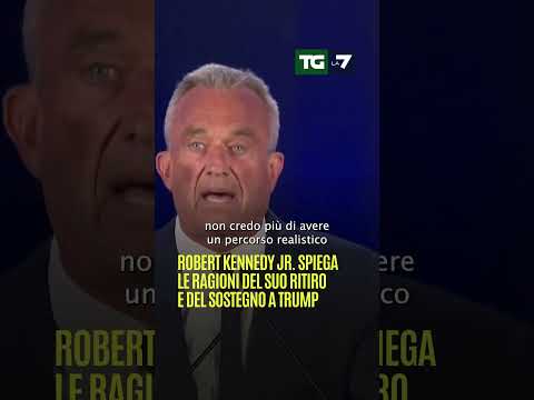 Robert #Kennedy Jr. Spiega le ragioni del suo ritiro e del sostegno a #Trump