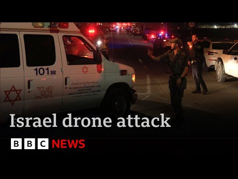 At least 65 injured in Hezbollah drone strike on Israeli military base | BBC News