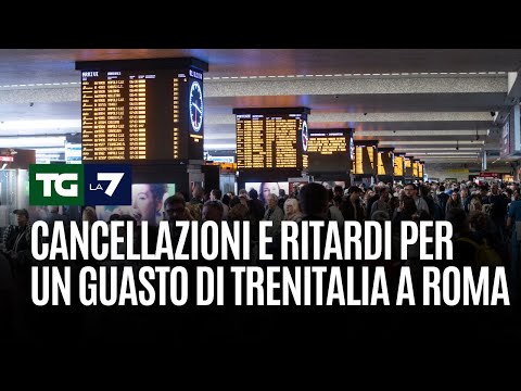 Cancellazioni e ritardi per un guasto di Trenitalia a Roma