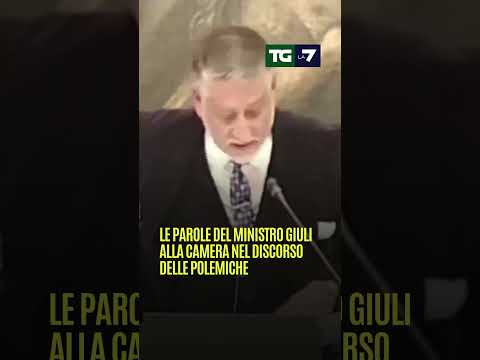 Le parole del ministro #Giuli alla camera nel discorso delle polemiche