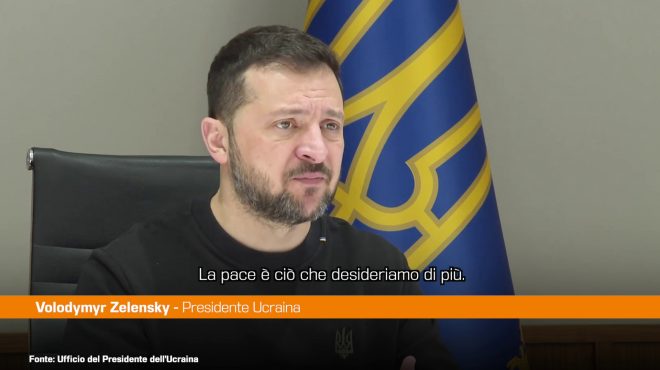 Ucraina, Zelensky al Parlamento Europeo “Vogliamo solo la pace”