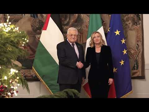 Incontro del Presidente Meloni con il Presidente della Palestina