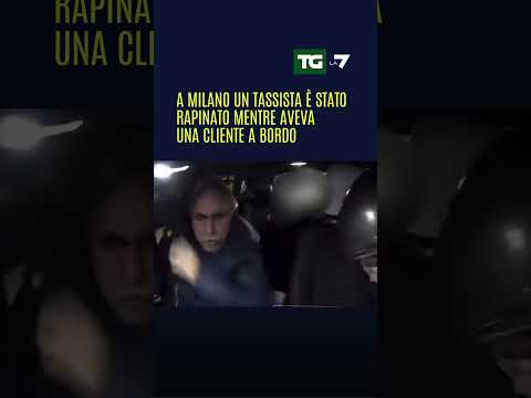 A #Milano un tassista viene rapinato mentre aveva una cliente a bordo