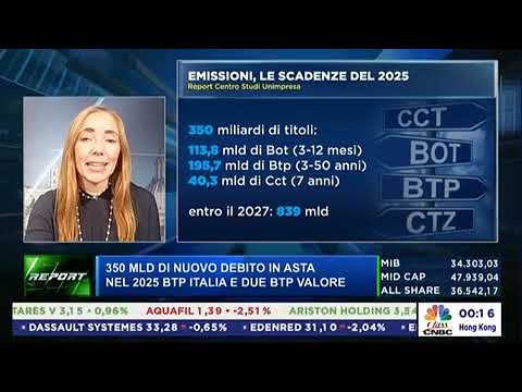 Unimpresa su CLASS CNBC REPORT 2/1/25 – 50 mld di nuovo debito, in asta nel 2025 BTP Italia e Valore