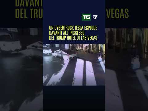 Un #Cybertruck #Tesla esplode davanti all’ingresso del Trump hotel di Las Vegas